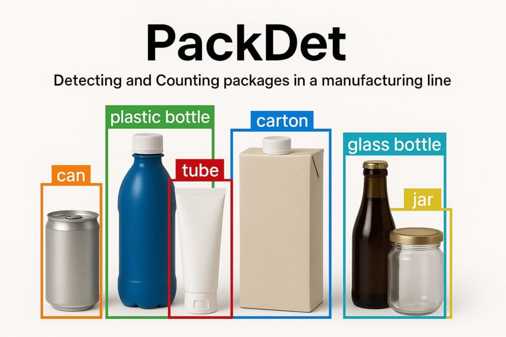 PackDet: Detecting and Counting Packages in a Production Line